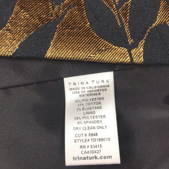 Trina Turk Muni Metallic Jacquard Sheath Dress -10 - Picture 15 of 16